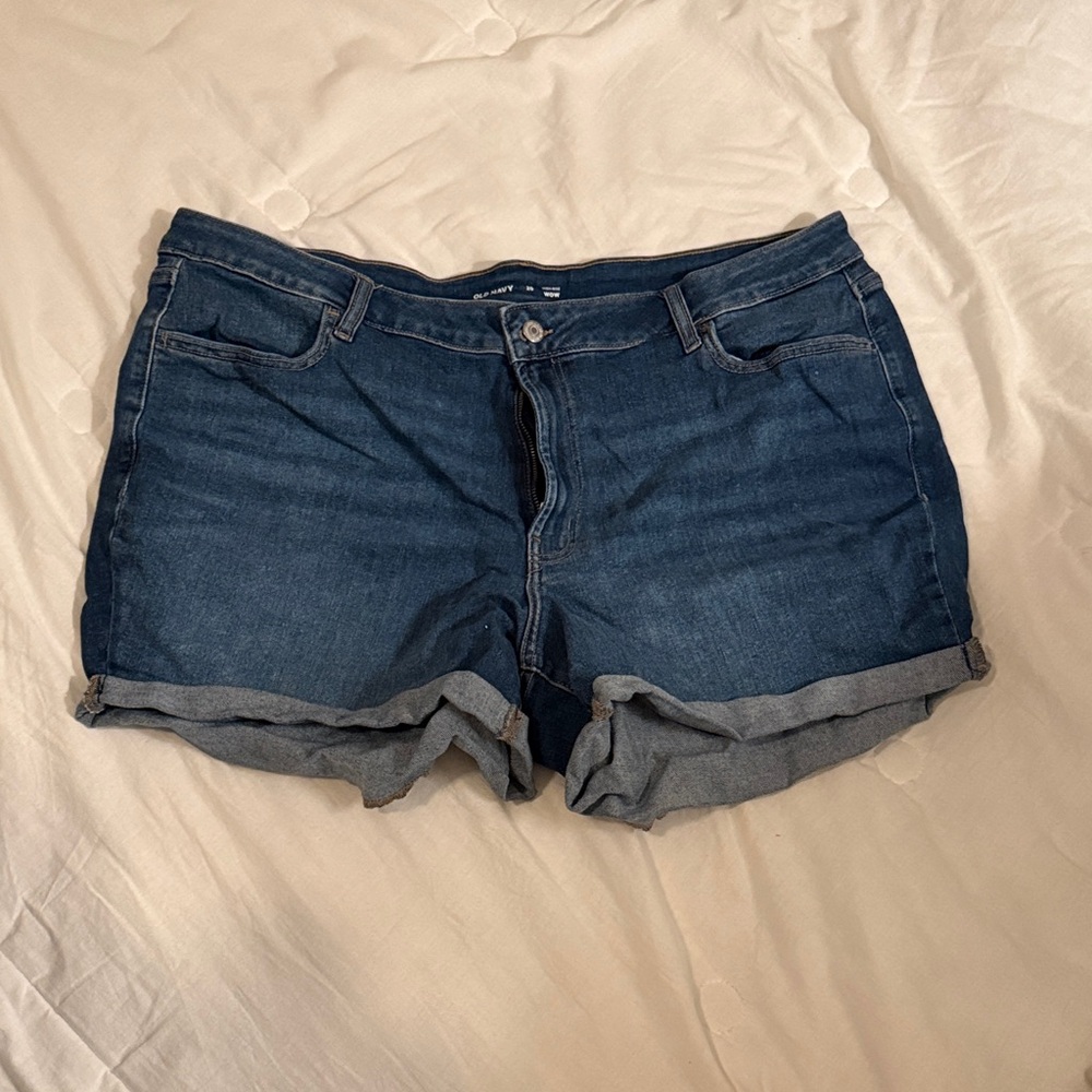 Old Navy Dark Blue Jean Shorts